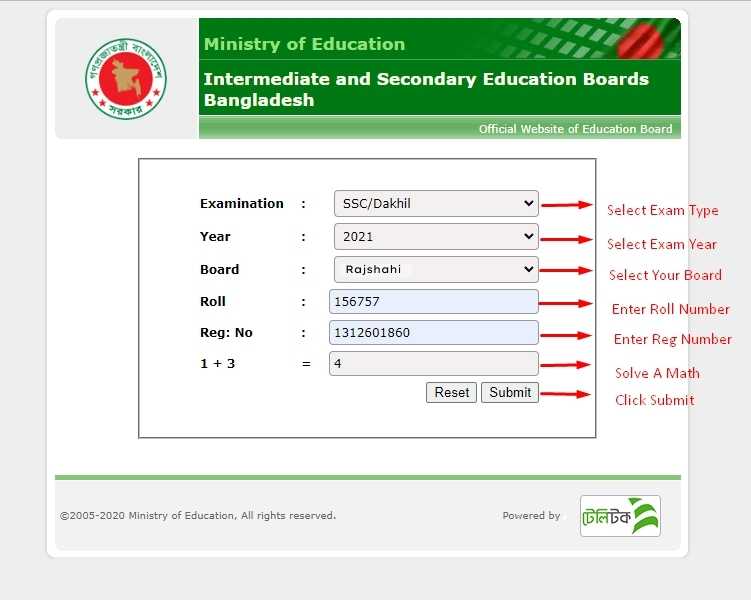 ssc result 2022 rajshahi board