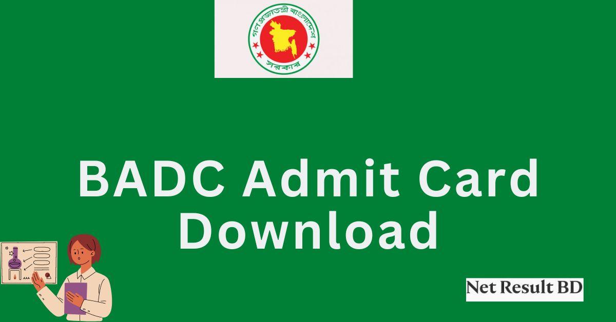 BADC Admit Card Download