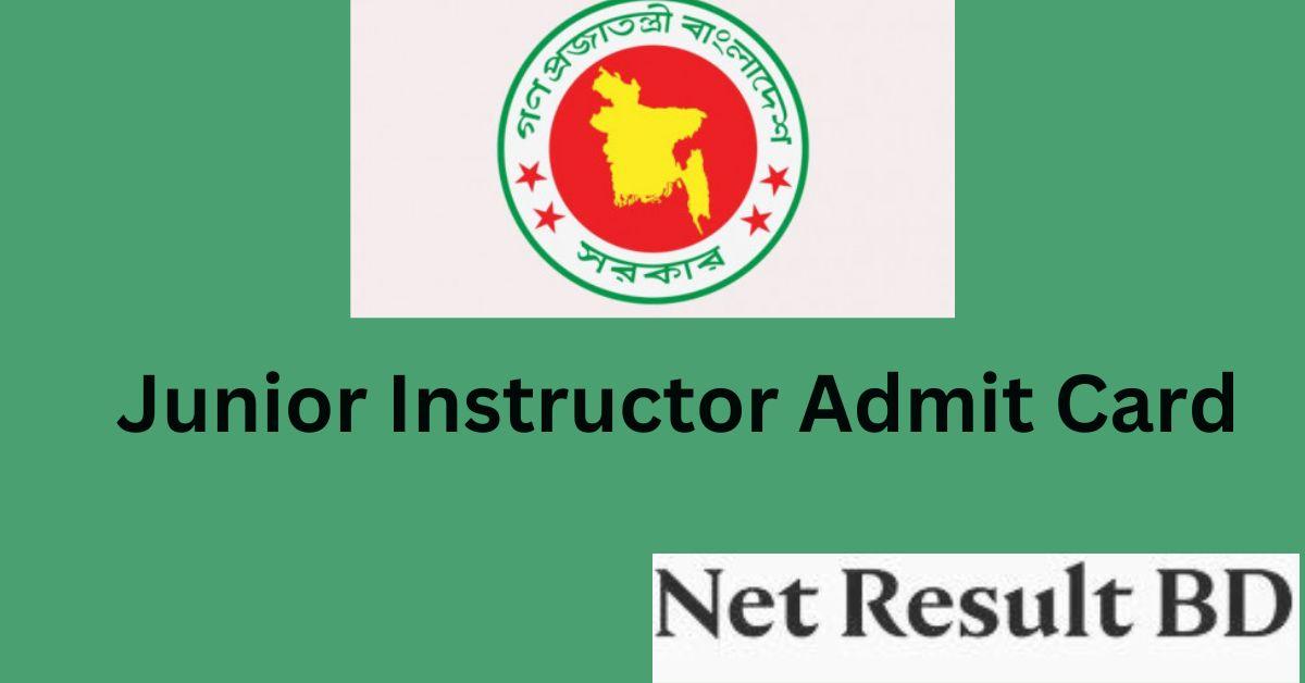 Junior Instructor Admit Card